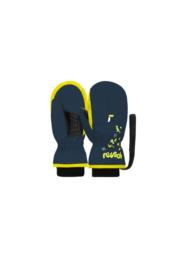 Reusch Kids Mitten. Kolor: żółty, wielokolorowy, niebieski. Sezon: zima