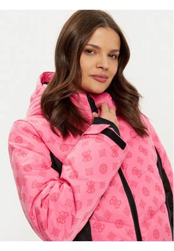 Guess Kurtka narciarska W4PL3N WH0K0 Różowy Regular Fit. Kolor: różowy. Materiał: syntetyk. Sport: narciarstwo