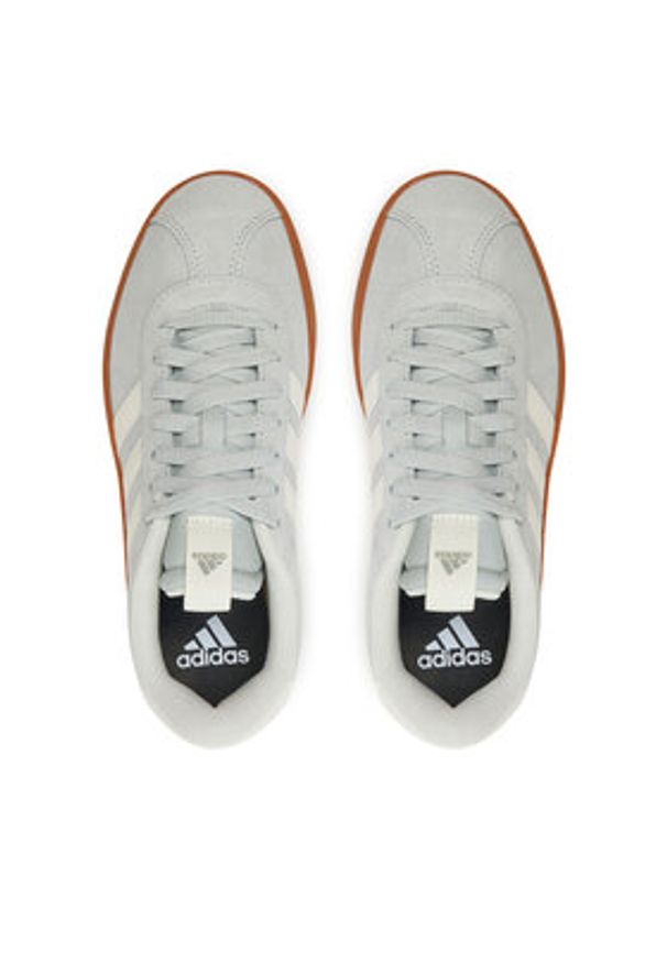 Adidas - adidas Sneakersy VL Court 3.0 Shoes JP7539 Szary. Kolor: szary. Materiał: skóra, zamsz