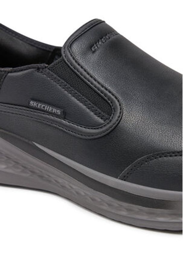 skechers - Skechers Półbuty Slade 205237 Czarny. Kolor: czarny. Materiał: skóra