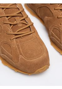 Big-Star - Sneakersy damskie ze skóry naturalnej zamszowej brązowe RR274821 802. Okazja: na co dzień, na spacer. Kolor: brązowy. Materiał: zamsz, skóra. Sport: turystyka piesza #5