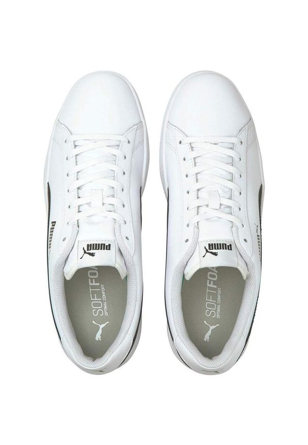 Buty Puma Smash v2 L, Dla obu płci. Zapięcie: sznurówki. Kolor: biały, czarny, wielokolorowy. Materiał: skóra, syntetyk, tkanina, materiał. Szerokość cholewki: normalna. Sport: turystyka piesza