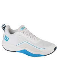 Wilson - Buty do tenisa męskie, Rush Pro Lite Oz. Kolor: biały. Materiał: guma, syntetyk, tkanina, materiał. Sport: tenis