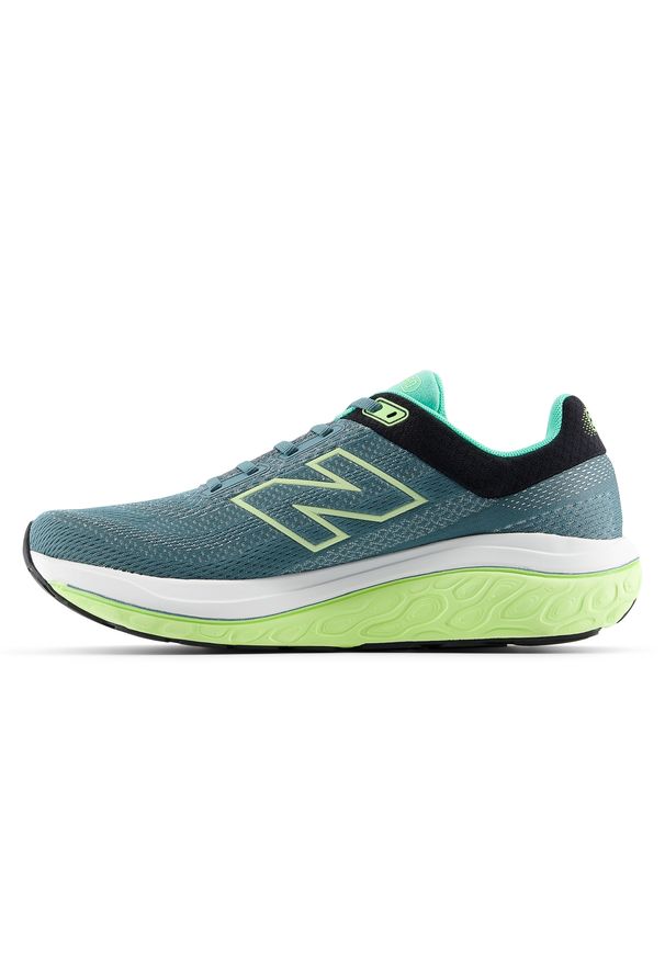 Buty męskie New Balance Fresh Foam 860 v14 M8602LU – zielone. Kolor: zielony. Materiał: syntetyk, materiał. Szerokość cholewki: normalna. Sport: fitness