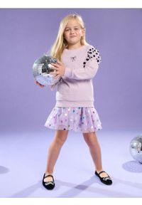 Sinsay - Bluza crewneck z falbankami - fioletowy. Typ kołnierza: kołnierz z falbankami. Kolor: fioletowy #1