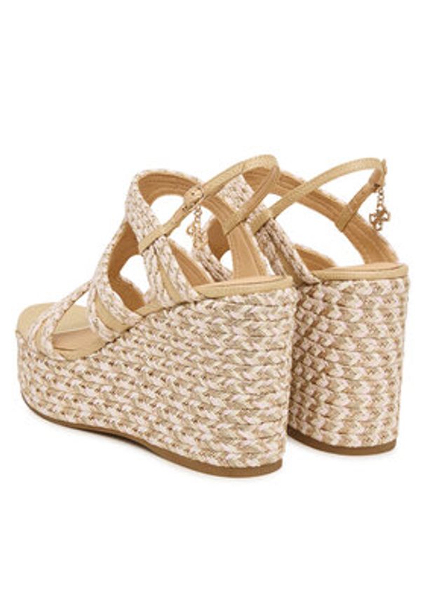 Guess Sandały FLJERS FAB04 Beżowy. Kolor: beżowy. Materiał: materiał