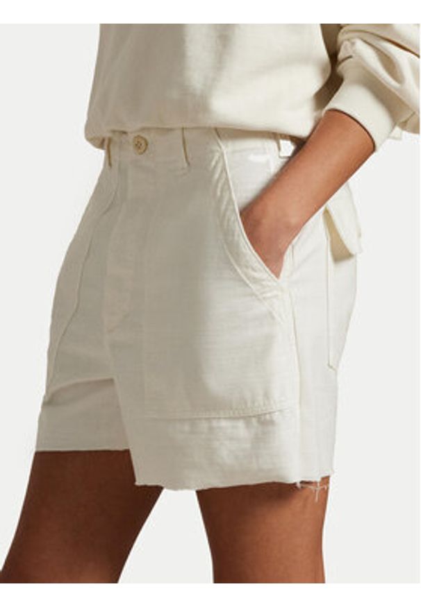 Polo Ralph Lauren Szorty materiałowe 211949934002 Écru Relaxed Fit. Materiał: bawełna