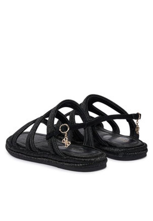 Guess Sandały FLJKLR FAB03 Czarny. Kolor: czarny. Materiał: syntetyk