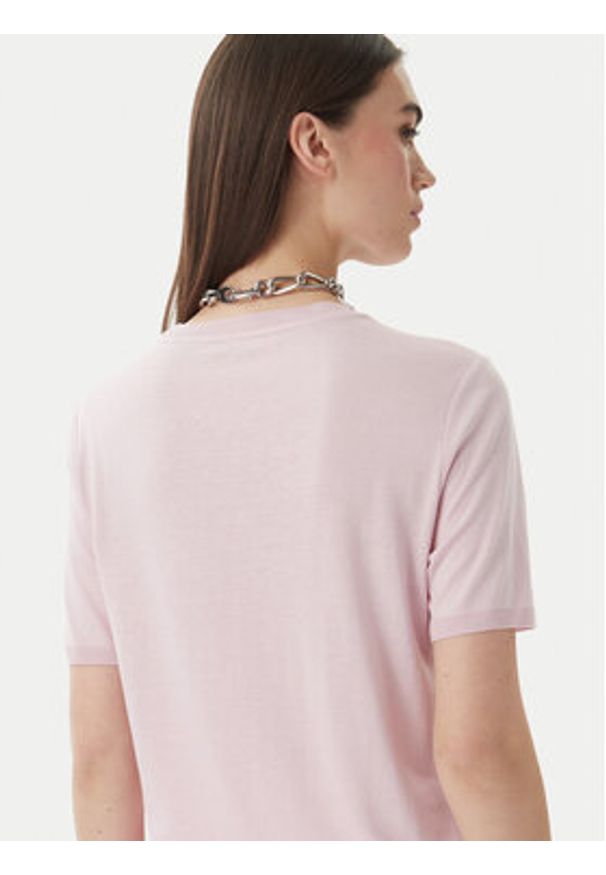 Patrizia Pepe T-Shirt 2M4542/J419-M564 Różowy jasny Regular Fit. Kolor: różowy. Materiał: bawełna