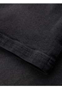 Ombre Clothing - Szorty męskie z gumką w pasie i efektem sprania – szare V3 - Rozmiar: XXL. Okazja: na co dzień. Kolor: szary. Materiał: skóra, denim, materiał, bawełna, elastan. Sezon: lato. Styl: casual, elegancki #4