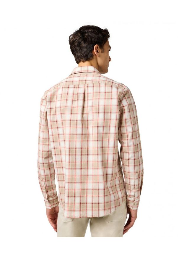 Wrangler - MESKA KOSZULA WRANGLER 1 PKT SHIRT TAN 112362768