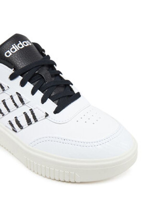 Adidas - adidas Sneakersy Courtblock JI2210 Biały. Kolor: biały. Materiał: skóra
