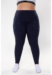 ROUGH RADICAL - Legginsy fitness damskie Rough Radical Cosy Plus size. Kolekcja: plus size. Kolor: niebieski. Sport: fitness #2