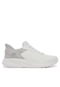 skechers - Skechers Sneakersy Bobs Squad Chaos-Tough Walk 118303/OFWT Biały. Kolor: biały. Materiał: materiał
