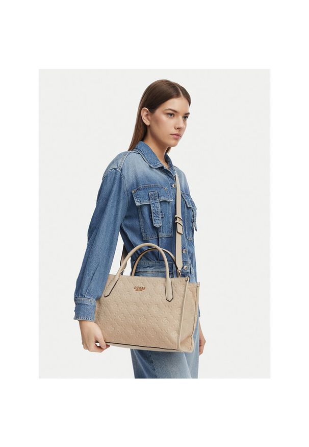 Torebka Guess. Kolor: beżowy
