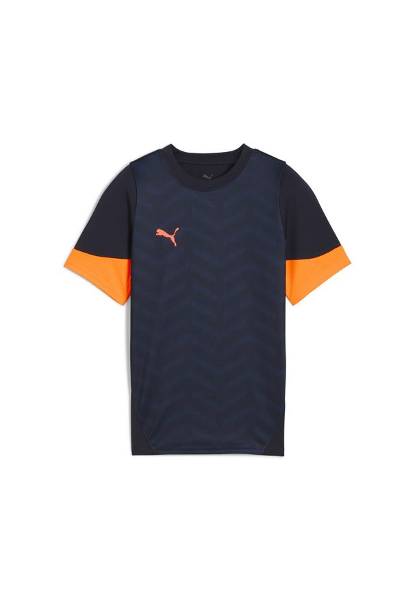 Puma - Młodzieżowa koszulka piłkarska individualCUP PUMA. Kolor: pomarańczowy, niebieski, czerwony, wielokolorowy, żółty. Sport: piłka nożna