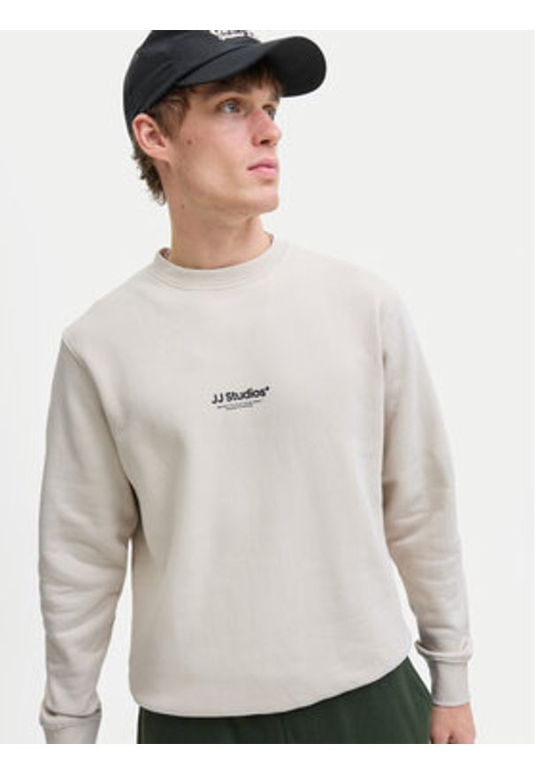 Jack & Jones Bluza Soho 12278791 Beżowy Relaxed Fit. Kolor: beżowy. Materiał: bawełna