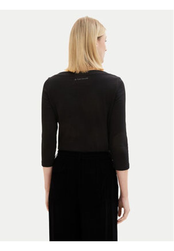 Tom Tailor Bluzka 1038028 Czarny Regular Fit. Kolor: czarny. Materiał: bawełna