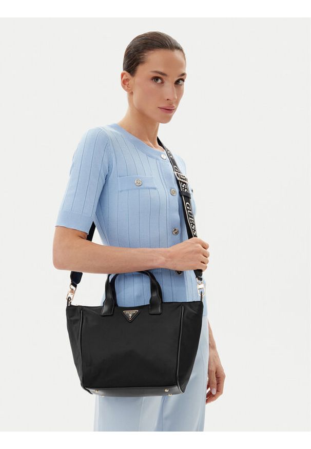 Guess Torebka TWNN96 76019 Czarny. Kolor: czarny. Materiał: skórzane