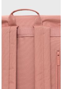 Lefrik plecak damski kolor różowy duży gładki. Kolor: różowy. Materiał: materiał. Wzór: gładki #5