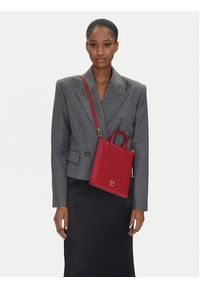 Pinko - PINKO Torebka Mini Shopper PE 24 PCPL 102746 A0F1 Czerwony. Kolor: czerwony. Materiał: skórzane