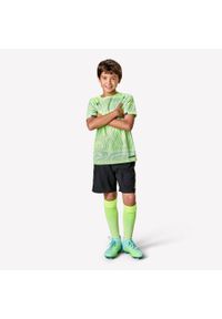 KIPSTA - Koszulka piłkarska dla dzieci Kipsta Viralto Wave. Kolor: żółty, zielony, szary, wielokolorowy. Materiał: tkanina, poliester, materiał. Sport: piłka nożna #2