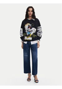 Desigual Bluza Minnie 25SWSK25 Czarny Regular Fit. Kolor: czarny. Materiał: bawełna #5