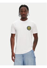 Quiksilver T-Shirt Circle Back Ss EQYZT08054 Biały Regular Fit. Kolor: biały. Materiał: bawełna