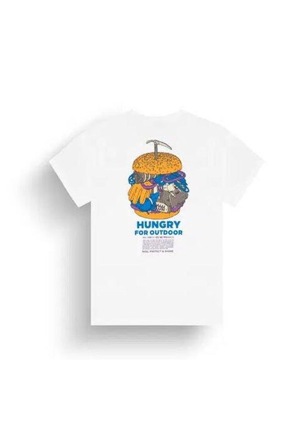 Picture - Koszulka z nadrukiem Hikkily biała. Kolor: biały. Wzór: nadruk. Sport: skateboard