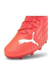 Buty piłkarskie Puma Ultra 1.3 Mg M 106515-02 czerwone czerwone. Kolor: czerwony. Materiał: mikrofibra, tkanina. Szerokość cholewki: normalna. Sezon: jesień. Sport: piłka nożna #7