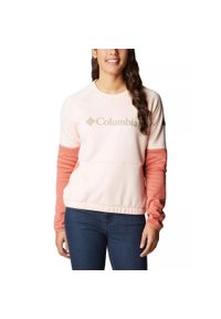 columbia - Bluza dresowa turystyczna damska Columbia Windgates Crew. Kolor: różowy, wielokolorowy, czerwony. Materiał: dresówka