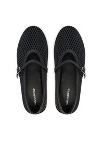 Karl Lagerfeld - KARL LAGERFELD Baleriny Jelly Ballet KL80035 Czarny. Kolor: czarny. Materiał: syntetyk #3