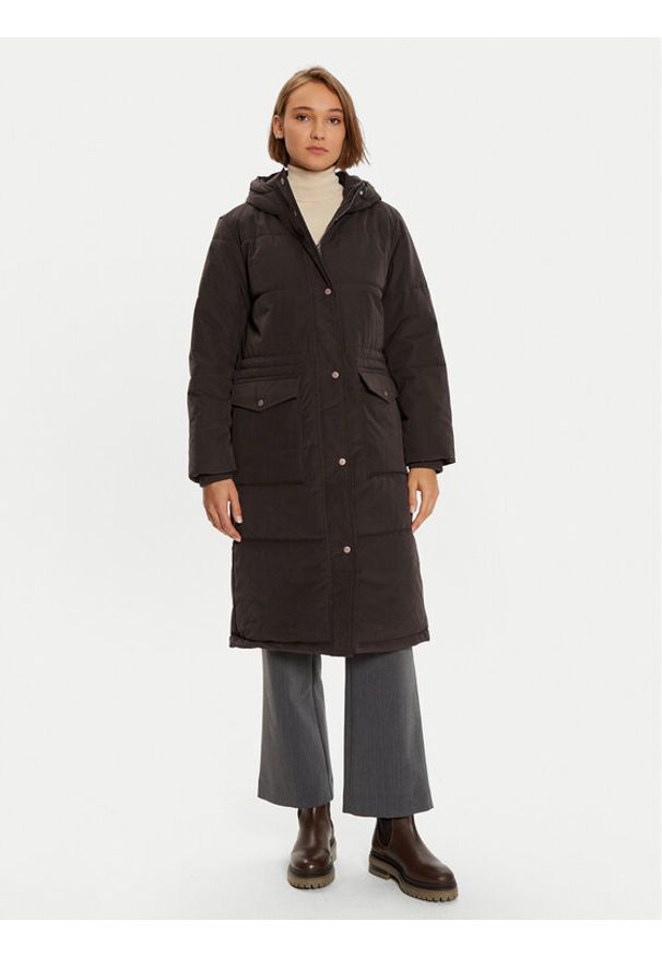 Wrangler Płaszcz zimowy 112358031 Brązowy Oversize. Kolor: brązowy. Materiał: syntetyk. Sezon: zima