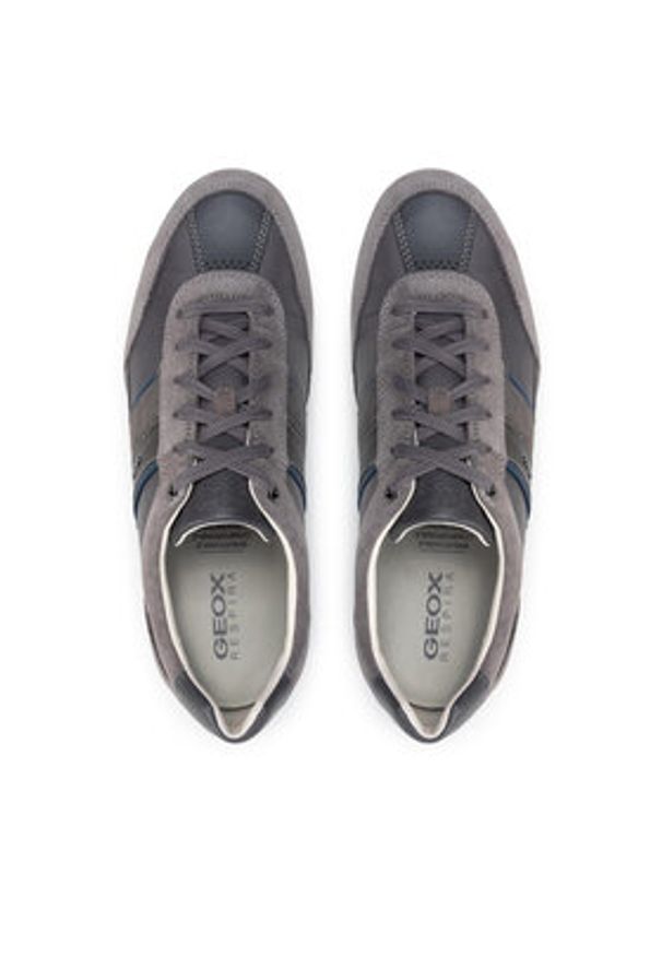 Geox Sneakersy U Wells C U52T5C 02211 C9002 Szary. Kolor: szary. Materiał: materiał