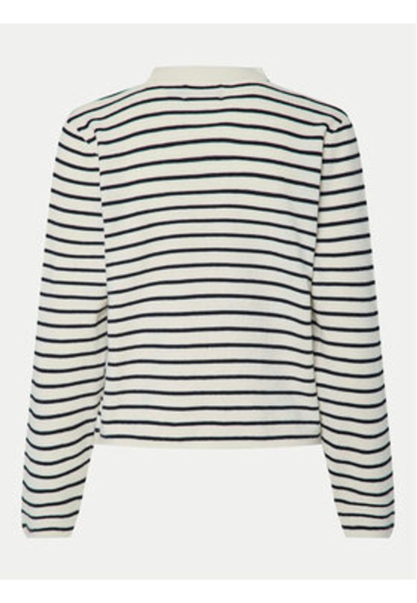 Pieces Sweter Senna 17156406 Écru Regular Fit. Kolor: kremowy. Materiał: syntetyk