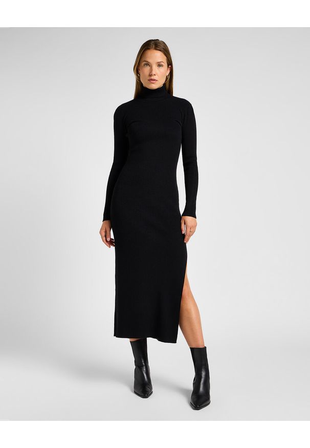 Lee - LEE DAMSKA SUKIENKA Dzianinowa KNITTED DRESS 112358303 LI81011656. Materiał: dzianina