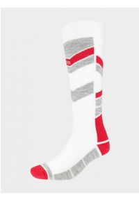 outhorn - Skarpety narciarskie damskie. Kolor: biały. Materiał: materiał, elastan, akryl, poliamid. Sport: narciarstwo #1