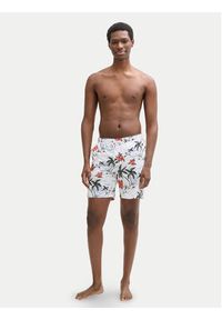 Tom Tailor Denim Szorty kąpielowe 1044696 Biały Regular Fit. Kolor: biały. Materiał: syntetyk