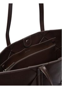 Calvin Klein Torebka Woven Medium Carryall LV04F3548G Brązowy. Kolor: brązowy. Materiał: skórzane #3