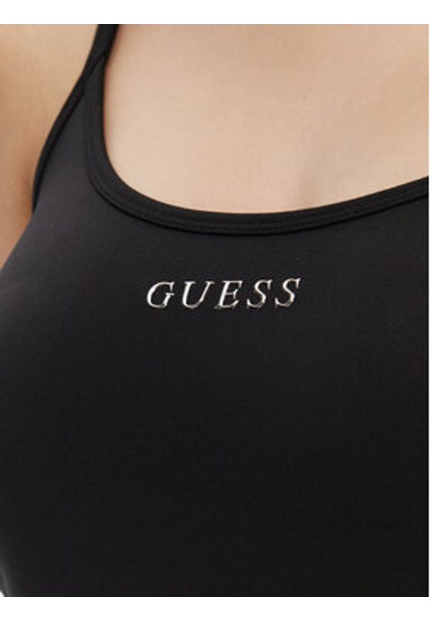 Guess Top V5RP09 KCD02 Czarny Regular Fit. Kolor: czarny. Materiał: syntetyk