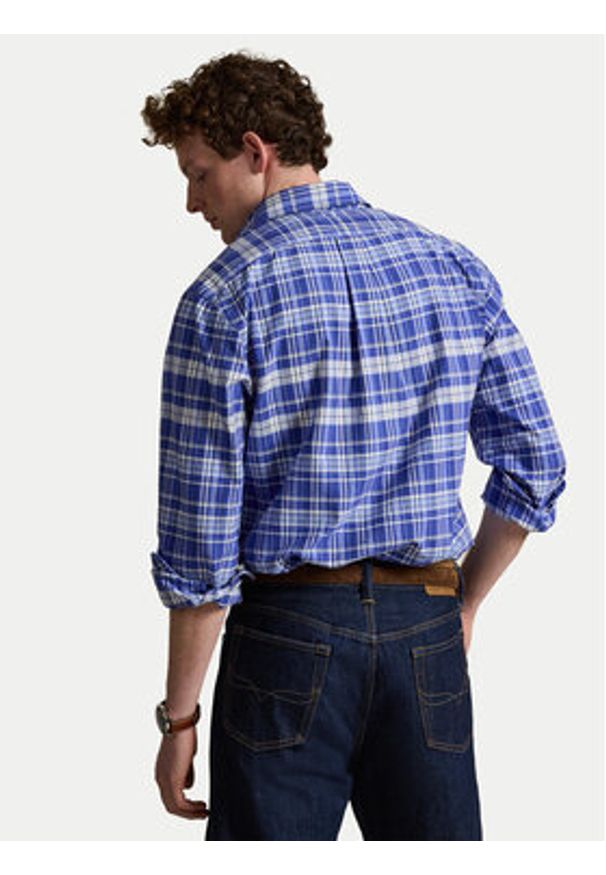 Polo Ralph Lauren Koszula 710B22598001 Niebieski Regular Fit. Typ kołnierza: polo. Kolor: niebieski. Materiał: bawełna