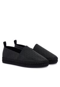 Calvin Klein Espadryle All Over CK HW0HW02933 Czarny. Kolor: czarny. Materiał: materiał #4