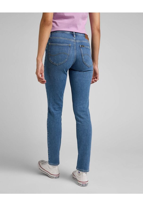 Lee - LEE ELLY DAMSKIE SPODNIE JEANSOWE JEANSY WEATHERED MID L305BTKB 112320829