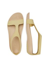 Crocs Sandały SERENA SANDAL 205469-212 Zielony. Kolor: zielony #5