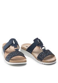 Inblu Klapki CNACOO01 Granatowy. Kolor: niebieski. Materiał: skóra #6