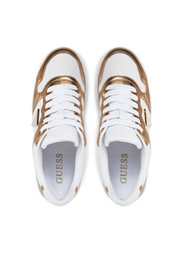 Guess Sneakersy FLJMI6 FAL12 Biały. Kolor: biały. Materiał: skóra