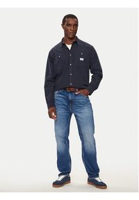 Guess Jeans Koszula M4YH37 WGCF1 Granatowy Regular Fit. Kolor: niebieski. Materiał: bawełna #5