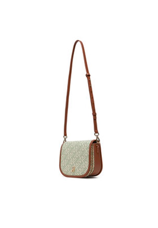 TOMMY HILFIGER - Tommy Hilfiger Torebka Th Monoplay Leather Saddle Bag AW0AW17414 Zielony. Kolor: zielony. Materiał: skórzane