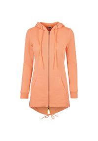 Damska bluza z długim zamkiem błyskawicznym Urban Classics. Typ kołnierza: kaptur. Kolor: różowy. Długość: długie. Sezon: zima #1