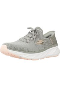 skechers - Kapcie SKECHERS SLIP-INS EDGERIDE Zielony. Kolor: zielony. Materiał: tkanina